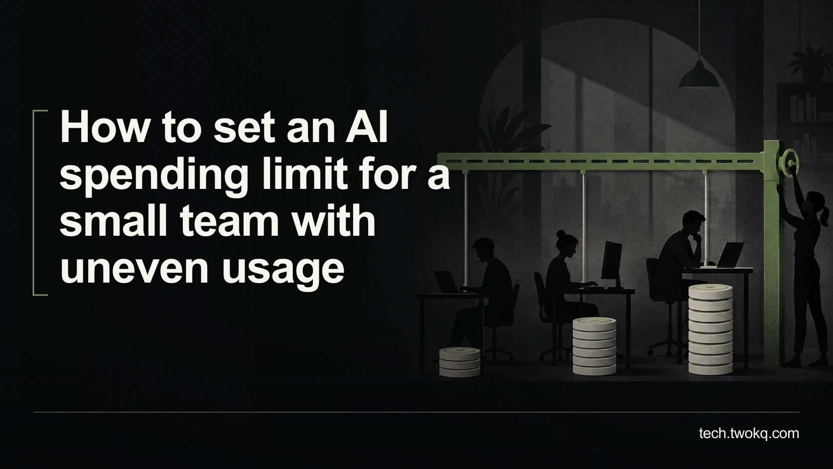 How to set an AI spending limit for a small team with uneven usage