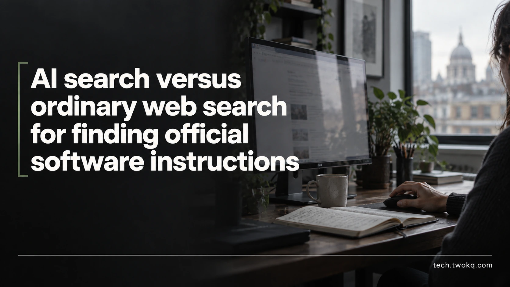 AI search versus ordinary web search for finding official software instructions