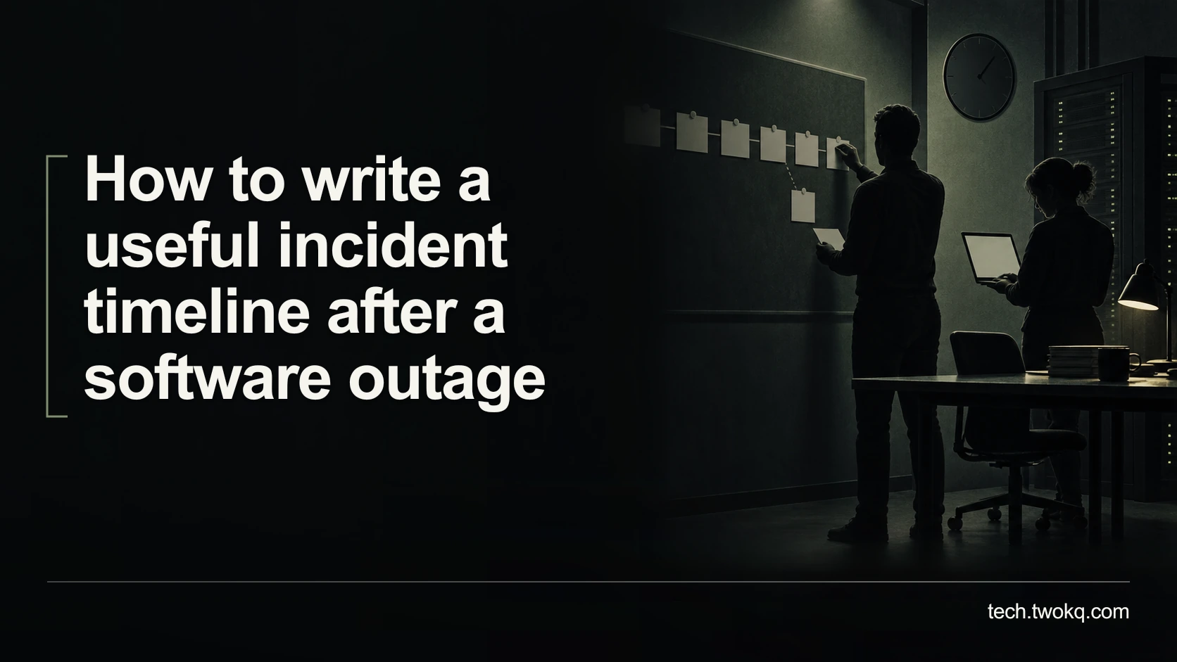 How to write a useful incident timeline after a software outage