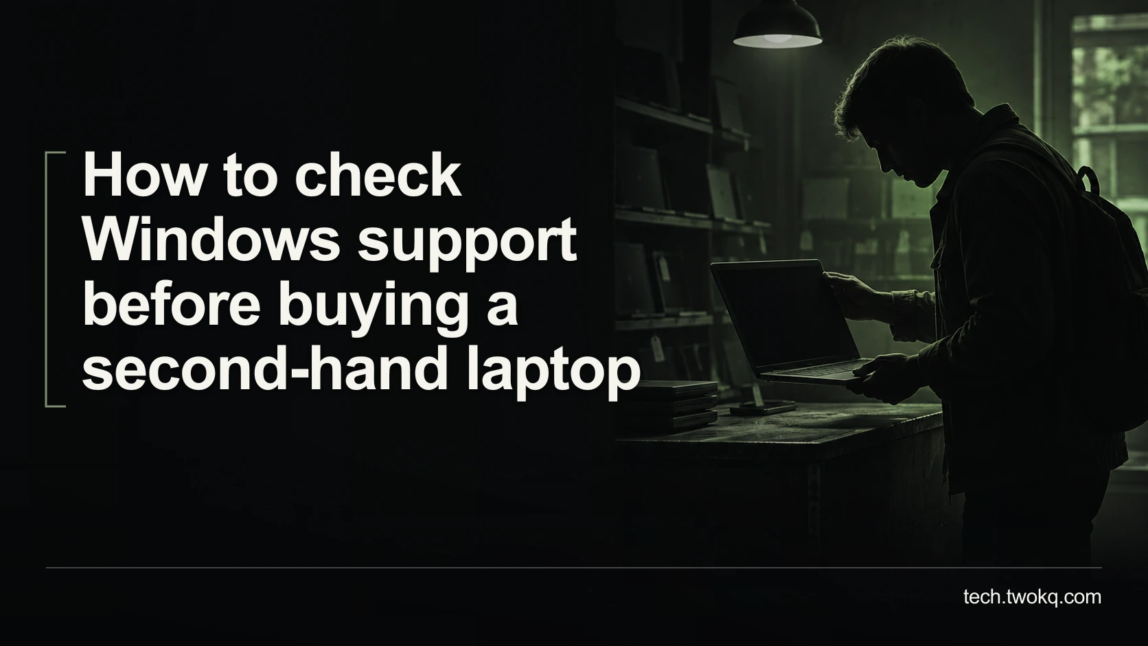 How to check Windows support before buying a second-hand laptop
