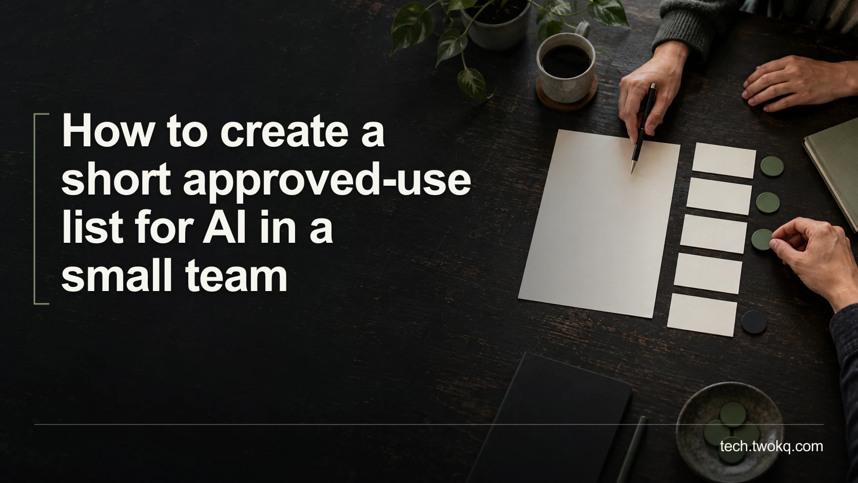How to create a short approved-use list for AI in a small team