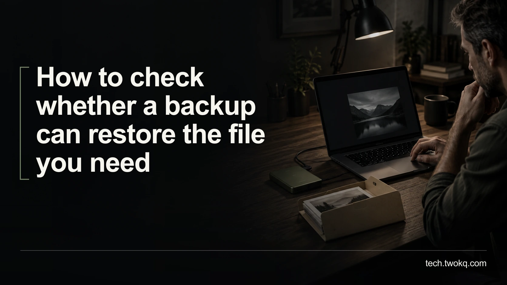 How to check whether a backup can restore the file you need