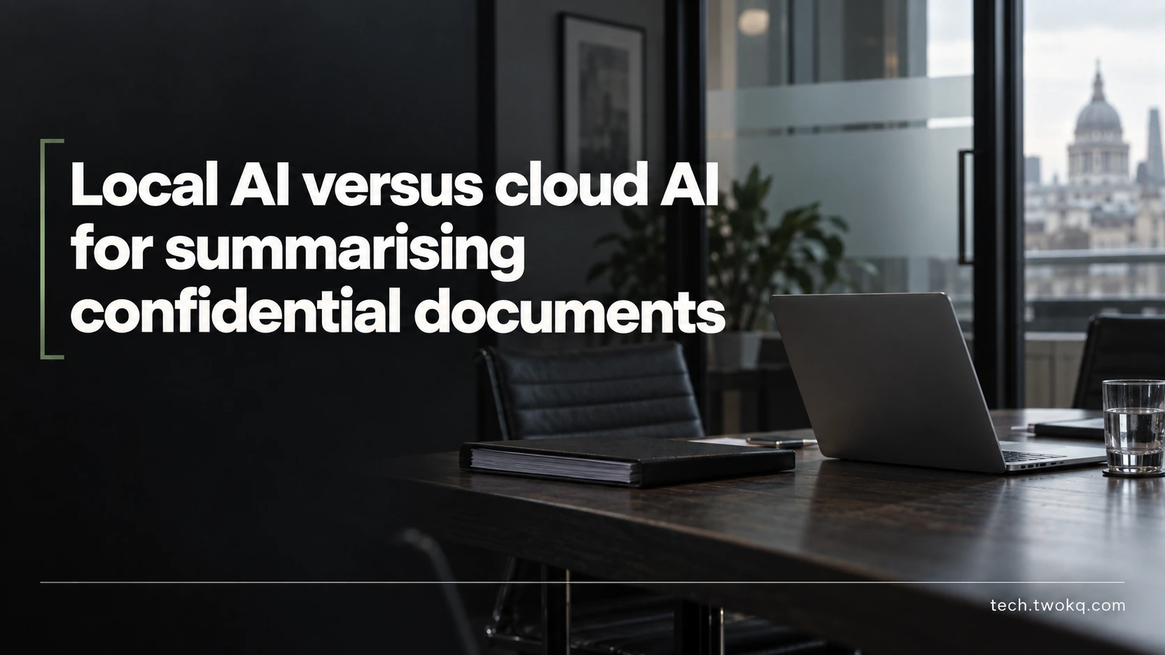 Local AI versus cloud AI for summarising confidential documents