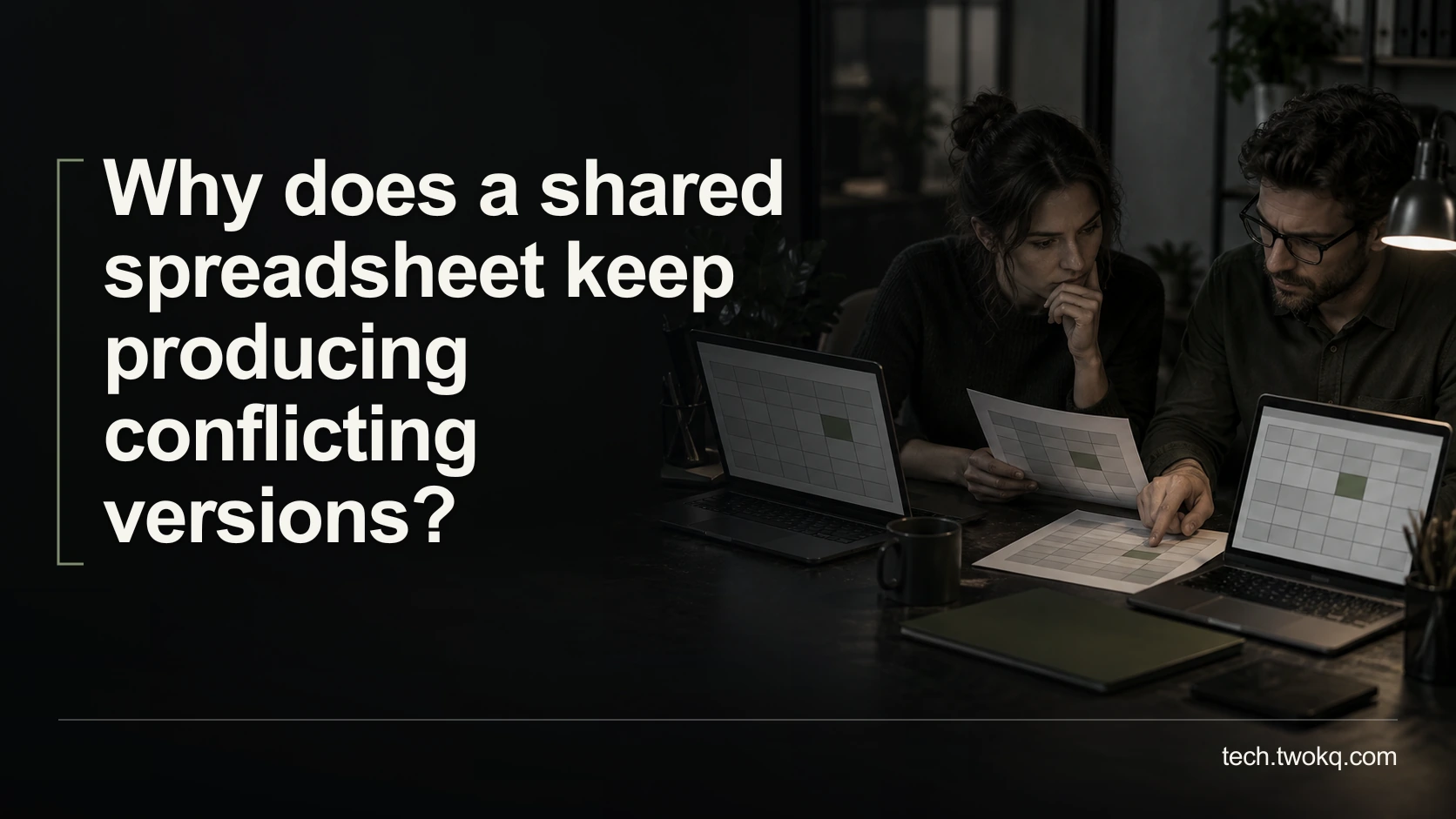 Why does a shared spreadsheet keep producing conflicting versions?