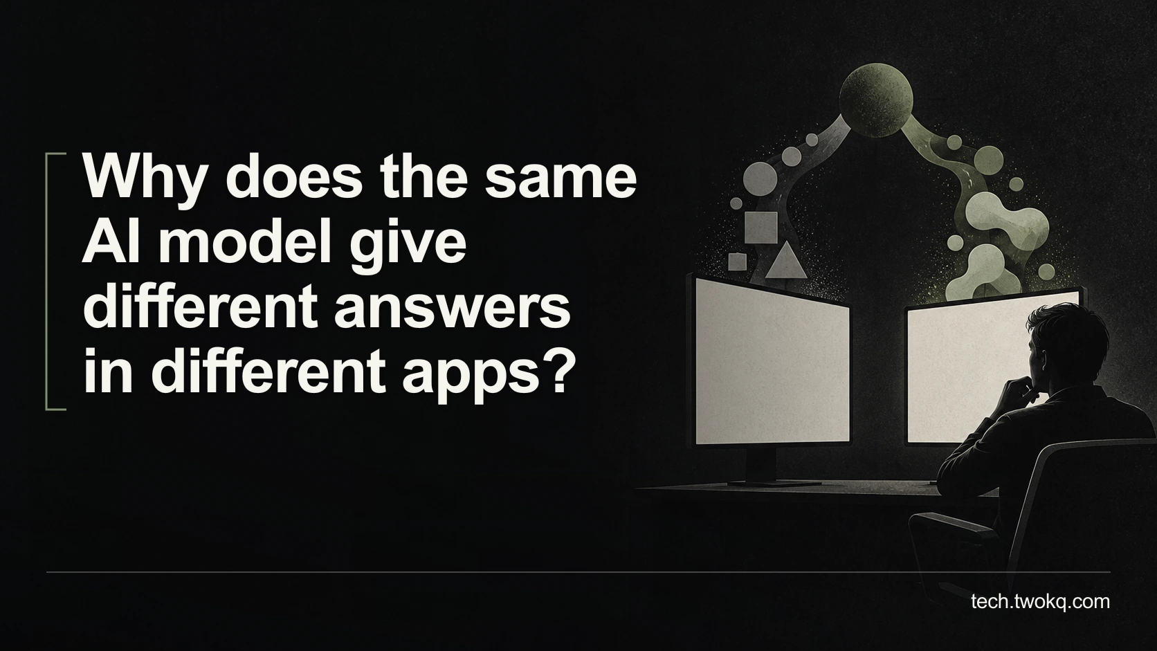 Why does the same AI model give different answers in different apps?