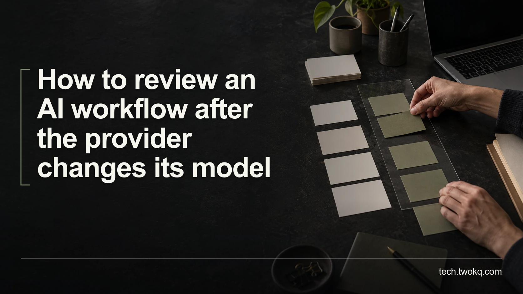 How to review an AI workflow after the provider changes its model