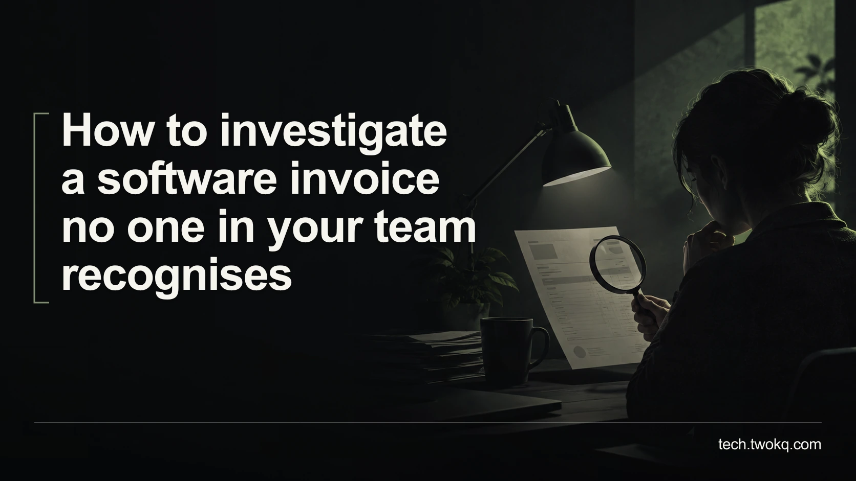 How to investigate a software invoice no one in your team recognises