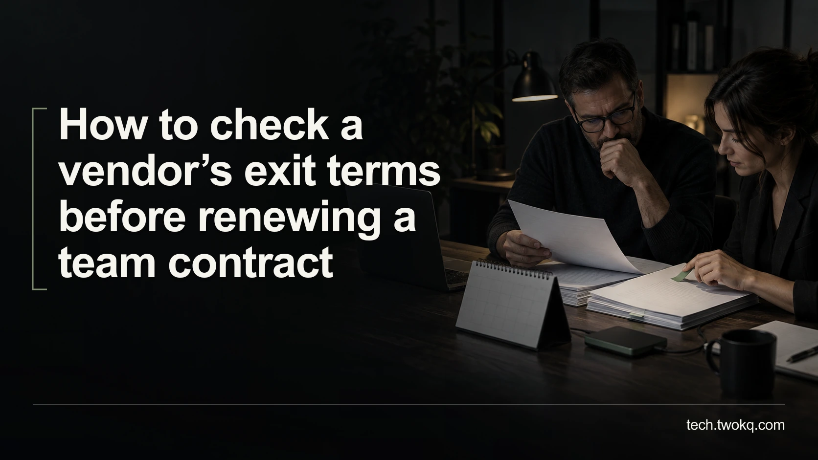How to check a vendor’s exit terms before renewing a team contract