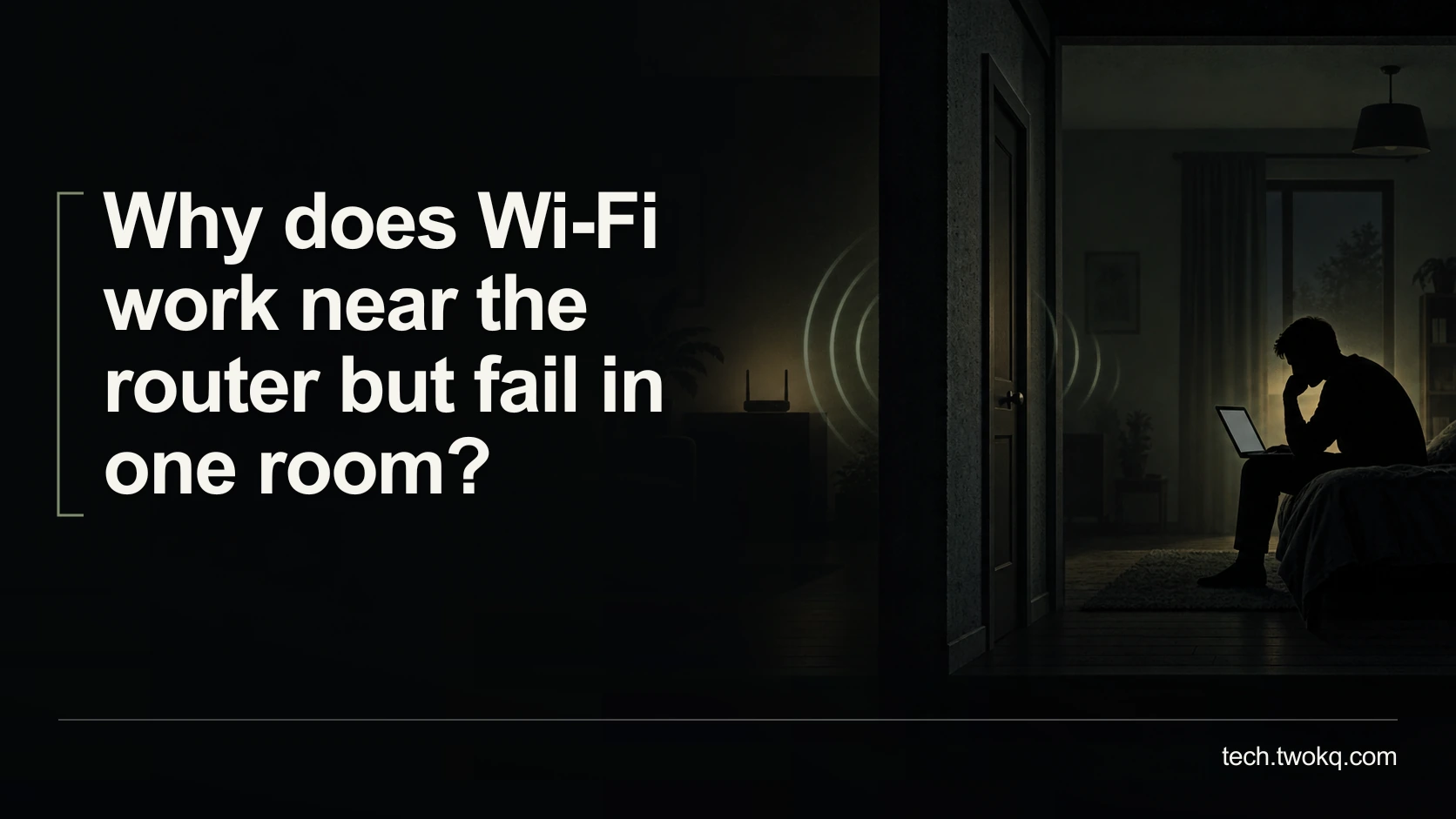 Why does Wi-Fi work near the router but fail in one room?