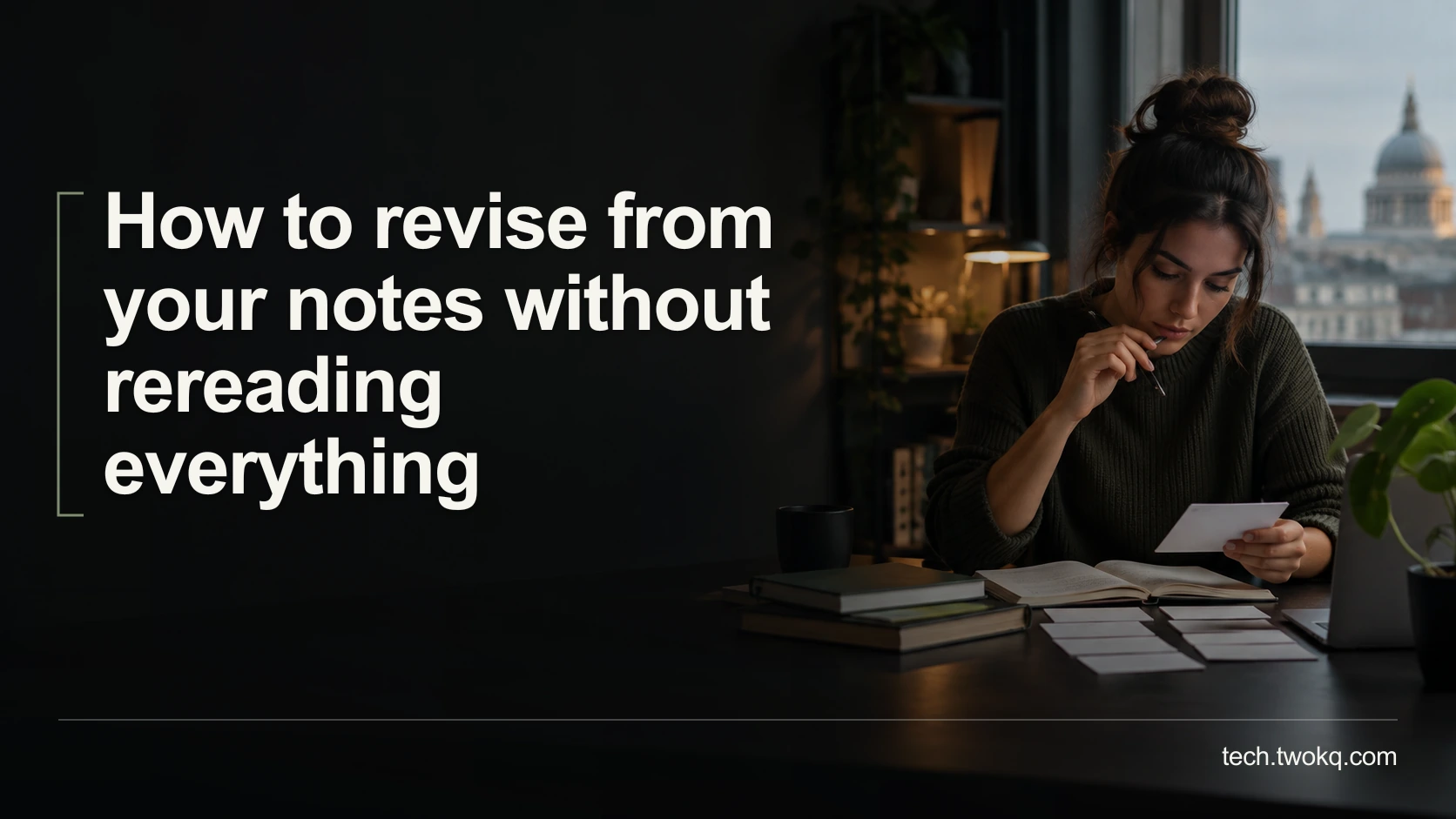 How to revise from your notes without rereading everything