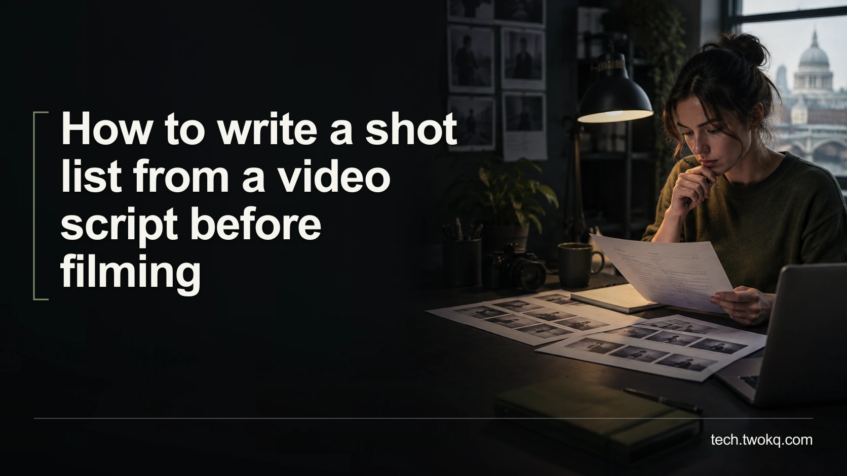 How to write a shot list from a video script before filming