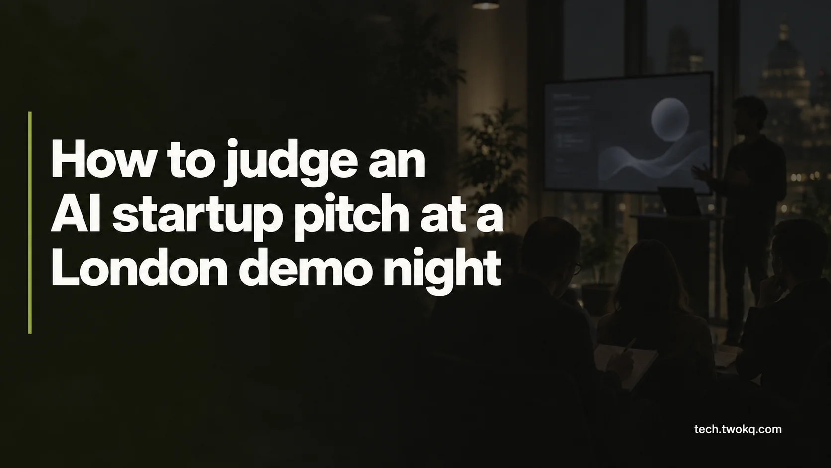 How to judge an AI startup pitch at a London demo night