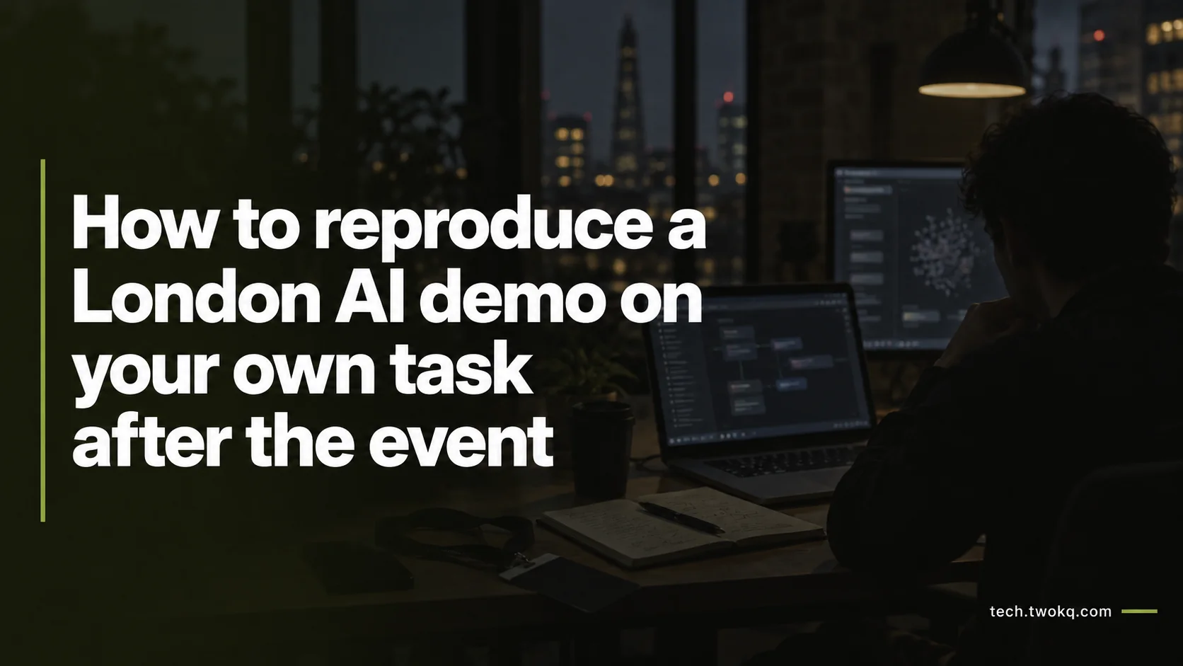How to reproduce a London AI demo on your own task after the event